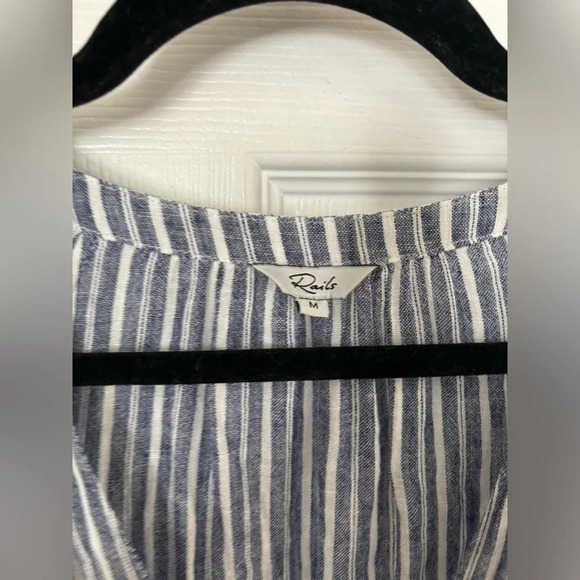 Rails Augustine V-Neck Linen Blend Mini Dress - Picture 4 of 4